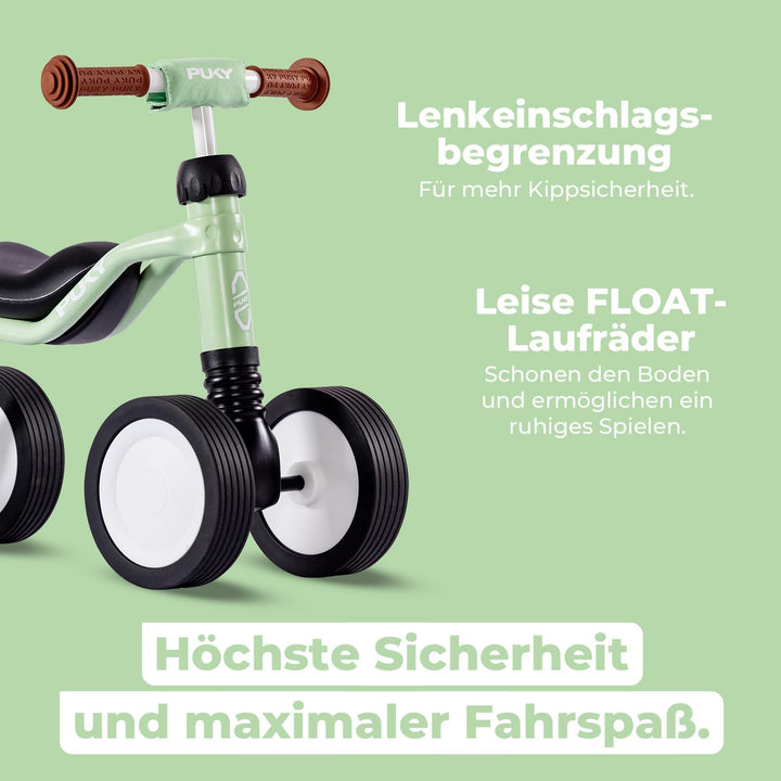PUKY WUTSCH Pastel Green | Lauflernrad ab 1 1/2 Jahren | Lauflernhilfe Kinder | Lauflernwagen Indoor