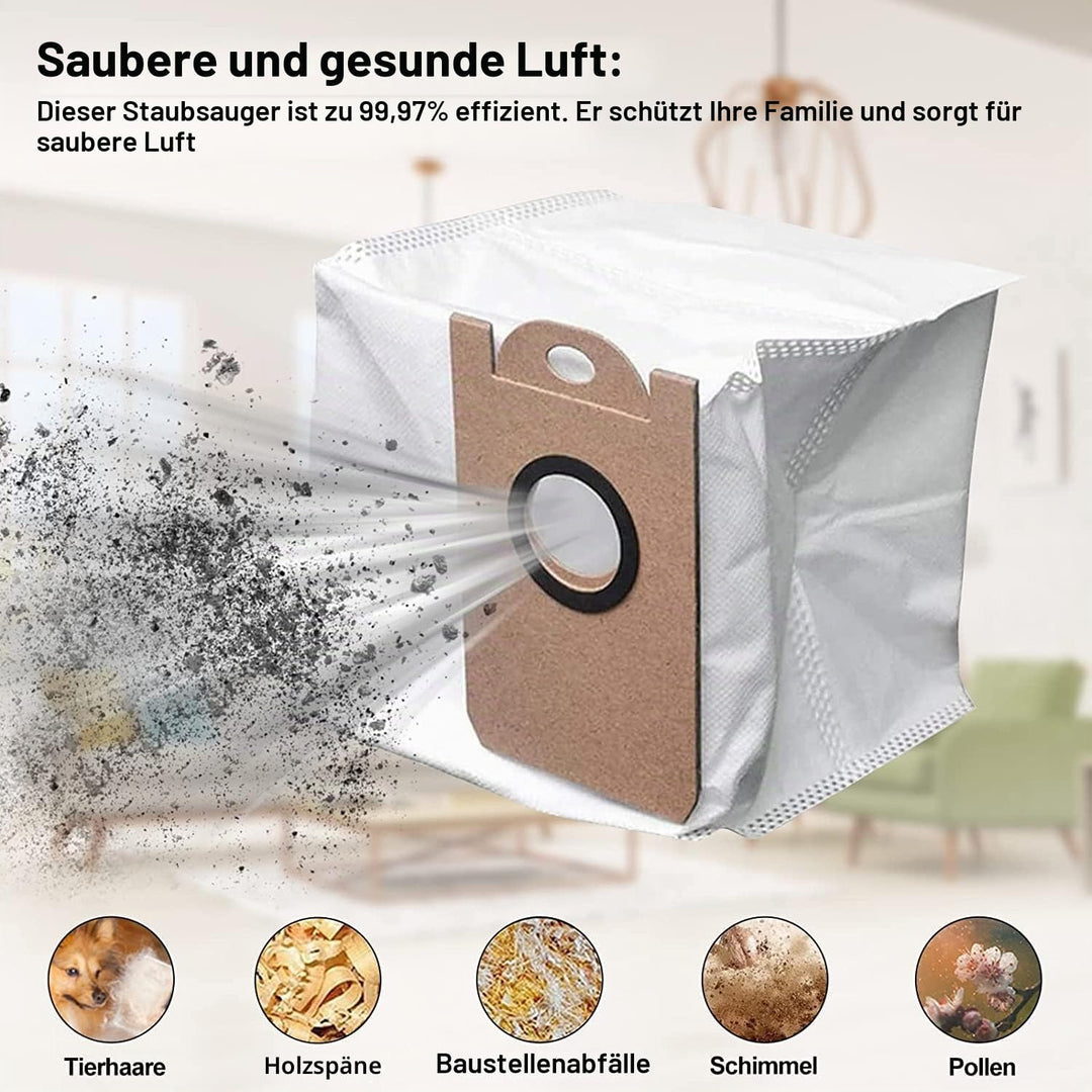 12 auslaufsichere Staubbeutel mit grosser Kapazität für Proscenic M7 Pro M8 Pro M7 Max, für Neabot N