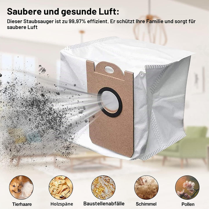 12 auslaufsichere Staubbeutel mit grosser Kapazität für Proscenic M7 Pro M8 Pro M7 Max, für Neabot N