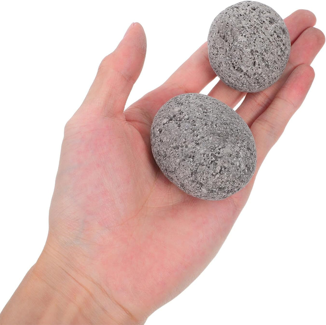 Saunasteine 3–5cm Rund 1.9 kg Beutel Hitzebeständig und Rissfest Natürlicher Wärmespeicher für Sauna