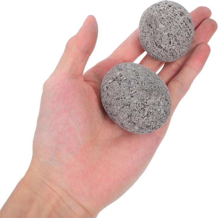 Saunasteine 3–5cm Rund 1.9 kg Beutel Hitzebeständig und Rissfest Natürlicher Wärmespeicher für Sauna