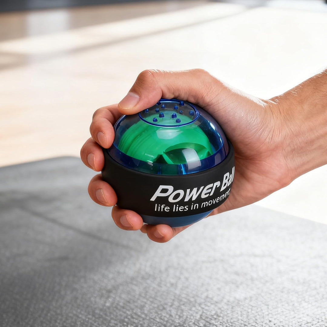 Bewinner Handgelenk-Trainingsball mit Beleuchtetem Gyroskop, Arm- und Unterarm-Trainingsgerät für Gr
