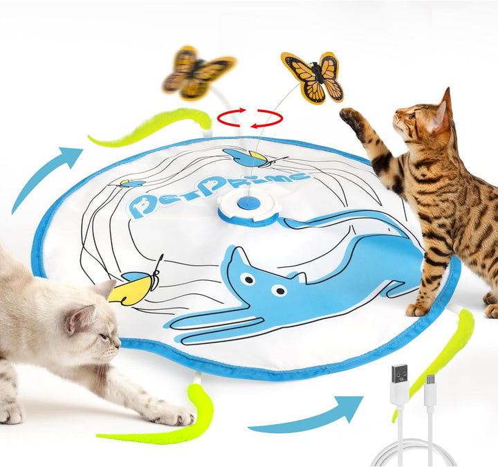 Pet Prime Automatisches Katzenspielzeug, Elektronisches Katzenspielzeug, Katze Schmetterling Spielze