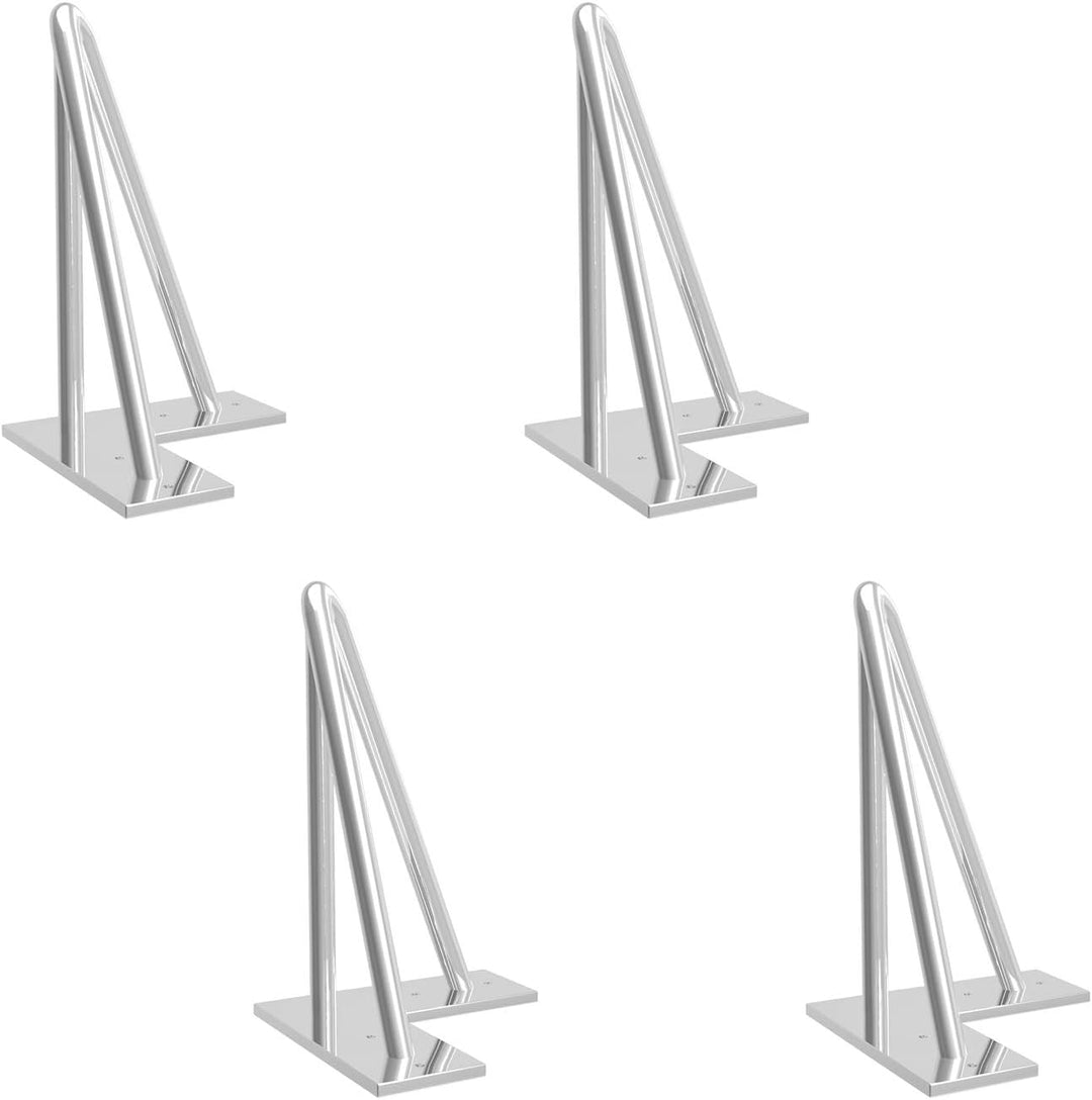 Haarnadel Tischbein 4x Hairpin Leg Möbelbein Haarnadelbeine aus Metall Tischzubehör DIY für Esstisch