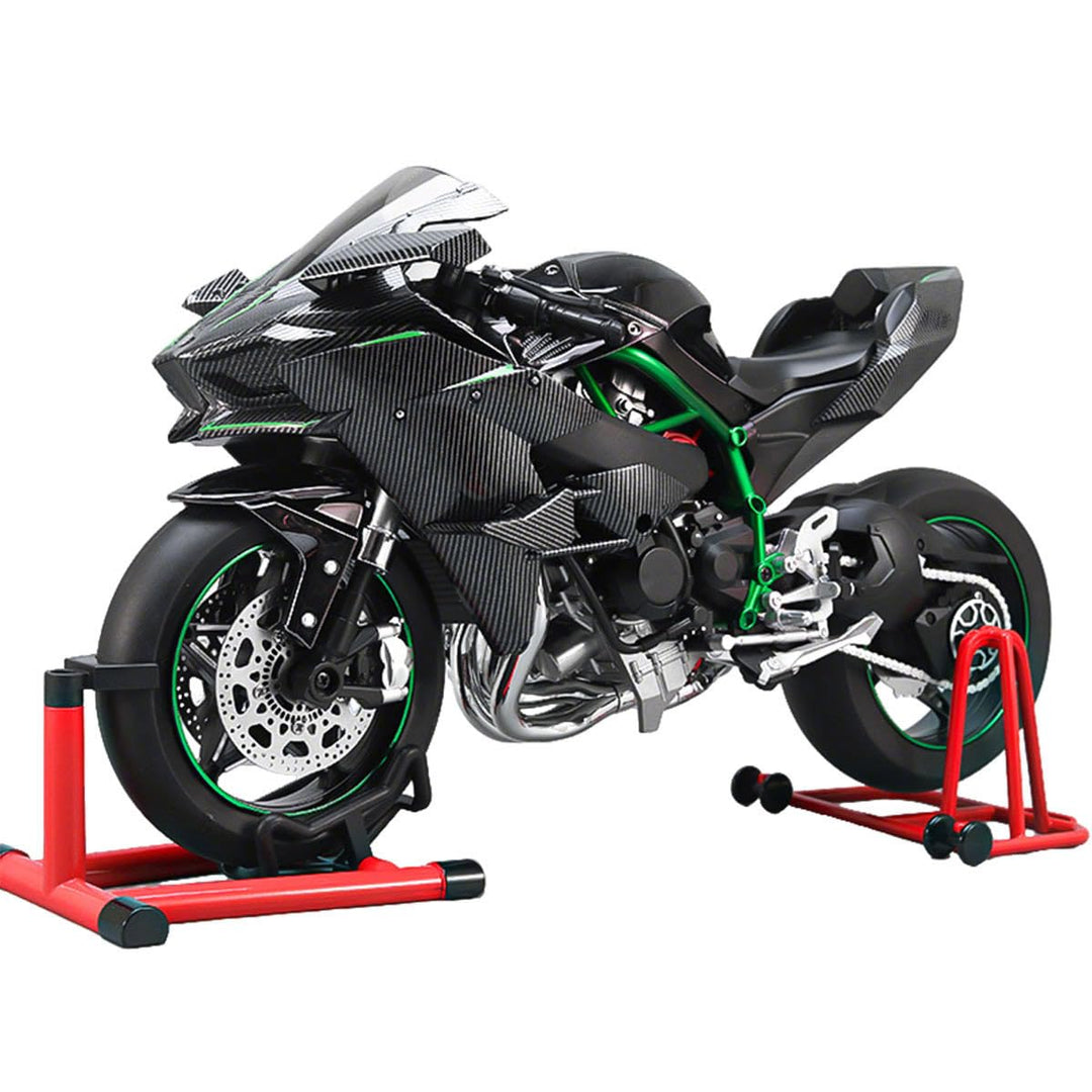 BuildCubes 1/6 Legierung Dynamisches Motorrad Modell, Simulations Fahrrad mit Zündsystem Rauchspray,