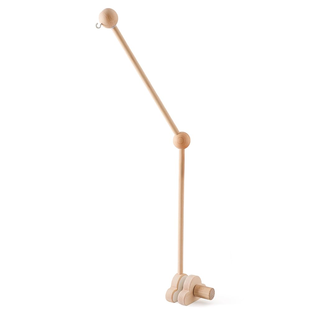 Mobile Halterung Wickeltisch, Wolken Holz Himmelstange Babybett, Abnehmbarer Mobile Halterung Holz H