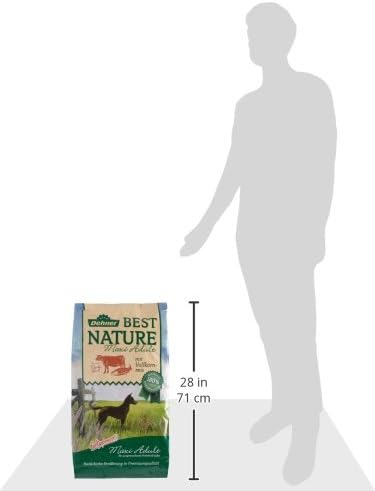 Dehner Best Nature Hundefutter Maxi Adult, Trockenfutter getreidefrei / zuckerfrei, für ausgewachsen