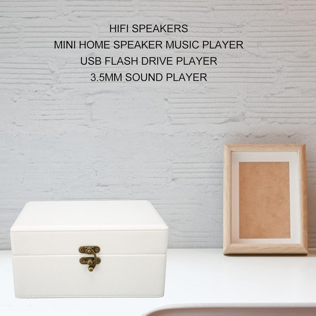 CD-Player, Tragbarer BT-Desktop-CD-Player mit Zwei Lautsprechern, Stereo-Sound für Zuhause, Grammoph