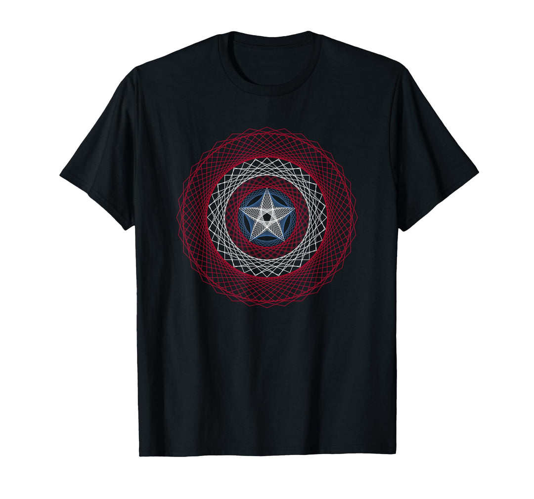 Kids Marvel Captain America Avengers 3D Shield Graphic T-Shirt 12 Black