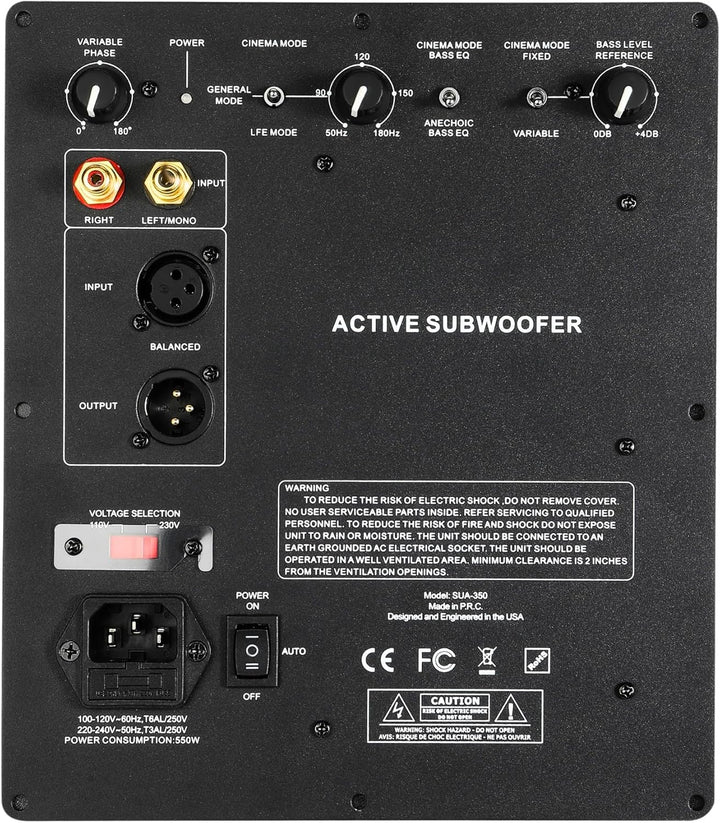 WAudio 350W Class-D Subwoofer-Plattenverstärker – Hochleistungs-Verstärker für Subwoofer
