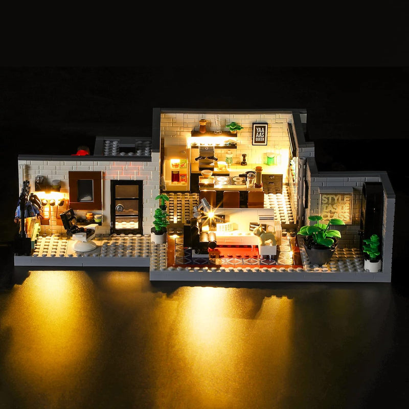 GEAMENT LED Licht-Set Kompatibel mit Lego Queer Eye The Fab 5 Loft - Beleuchtungsset für Creator 102