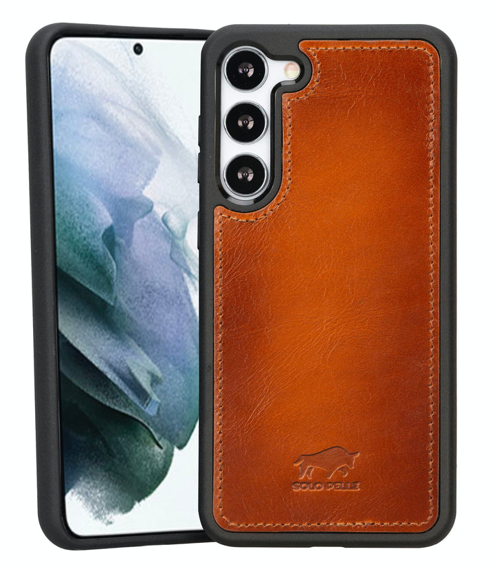 Solo Pelle Lederhülle für das Samsung Galaxy S23+ / S23 Plus Hülle aus echtem Leder, Model: Stanford