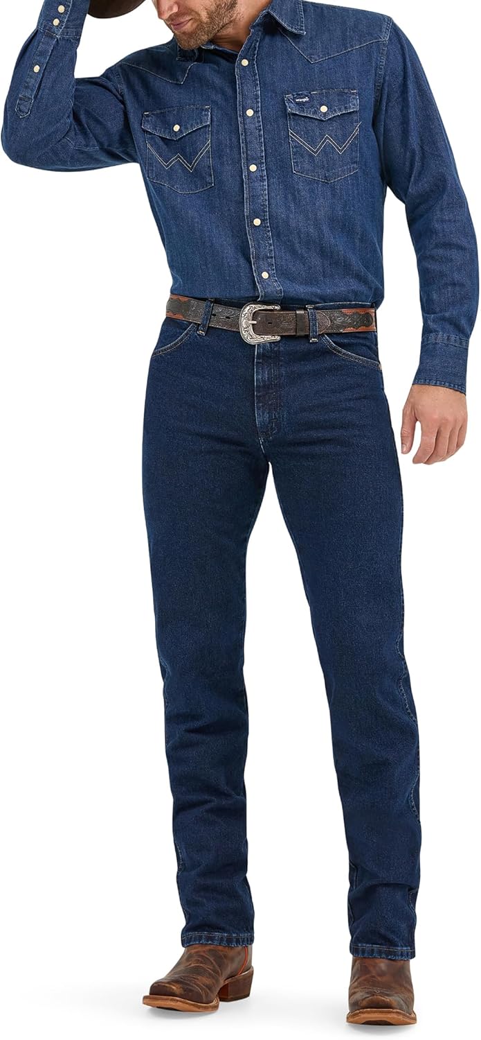 Wrangler Herren, 13MWZ Cowboyschnitt, Originale Passform Jeans 30W / 36L Stonewashed, 30W / 36L Ston