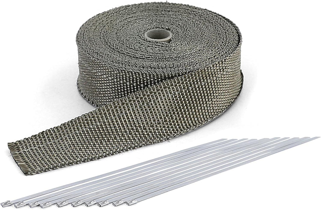 Auspuff Hitzeschutzband Thermoband Titan bis 900°C 50mmx2mm 10Meter