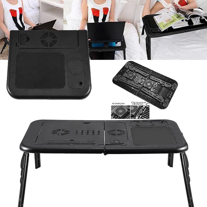 lyrlody Laptoptisch, Tisch Laptoptisch fürs Bett Tragbarer Laptop Tisch mit Verstellbarem Winkel mit