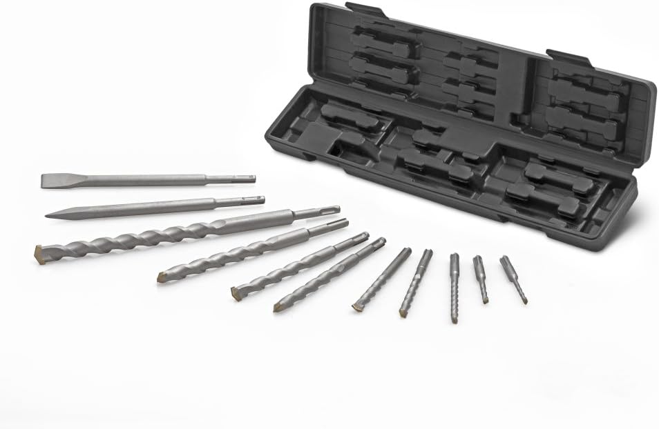 TROTEC SDS-plus Bohrer- und Meissel-Set passend für Bohrhammer (11-teilig)