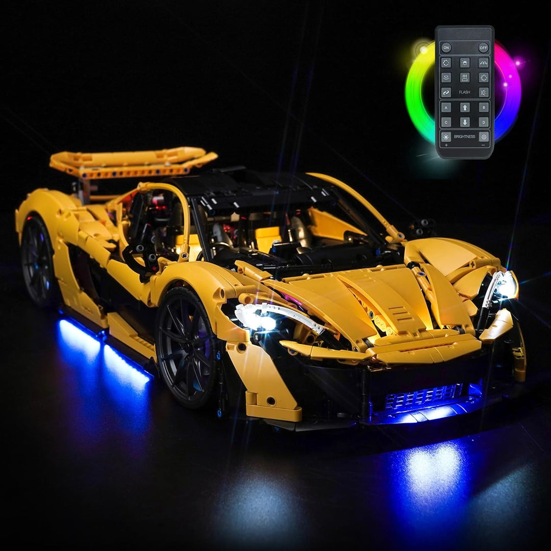 LocoLee Licht Set Kompatibel mit Lego McLaren P1 Sonderanfertigung Fernbedienung Version, Nur Lichte