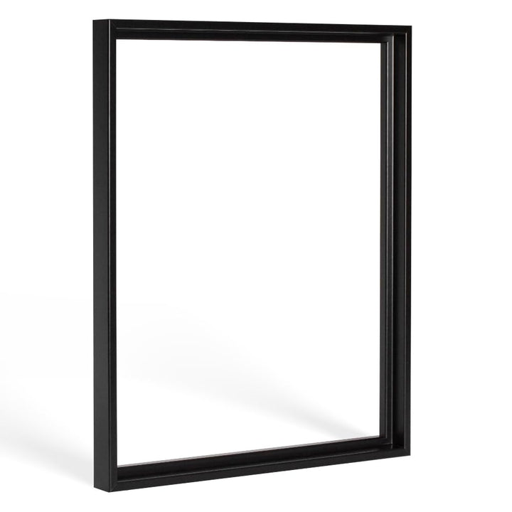 Bildershop-24 Schattenfugenrahmen Lemgo für Keilrahmenbilder und Leinwände 60x80cm Schwarz Matt