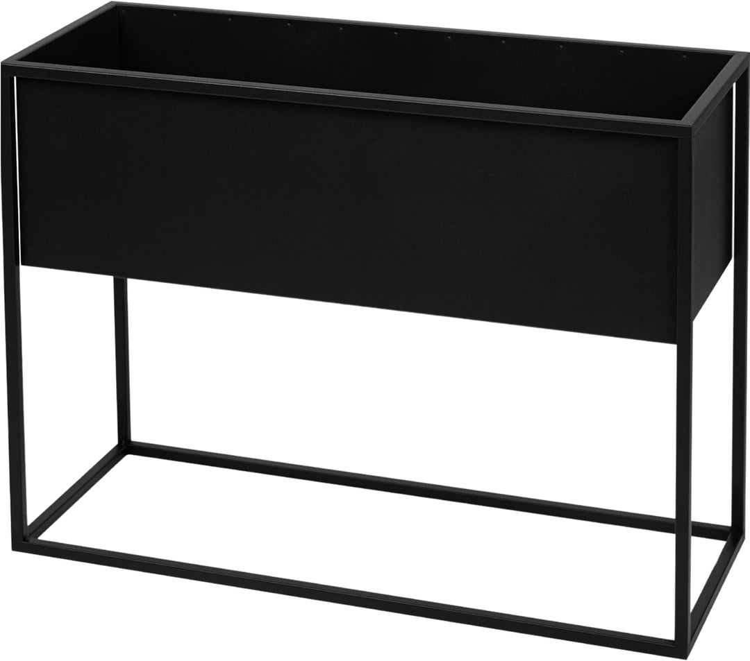 Pflanzenständer Petto - 80x30cm60cm - Farbe Schwarz - für Zimmerblumen - Metallregal - Dekorativer T