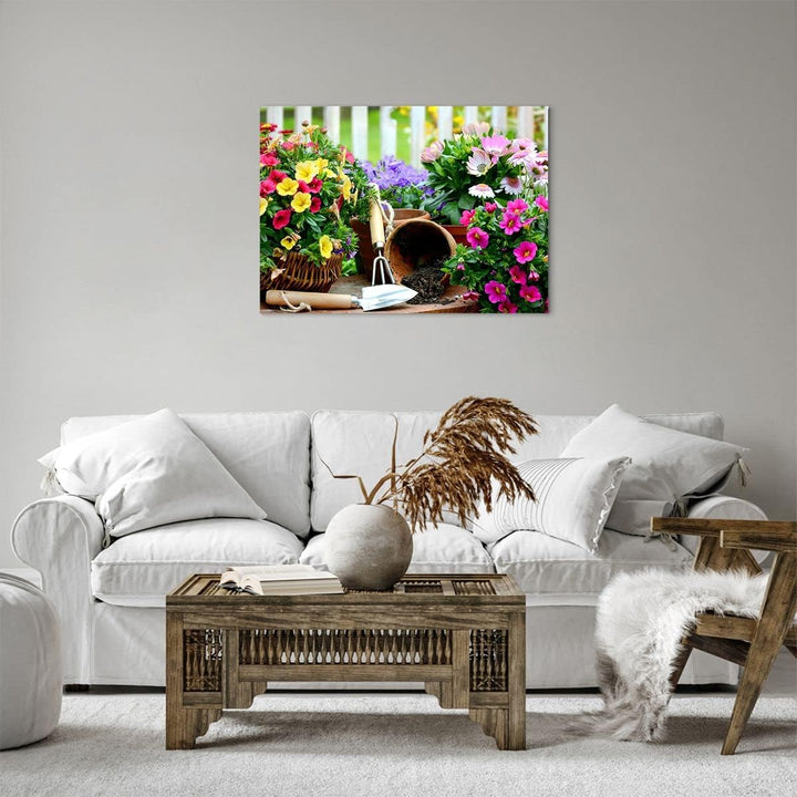 Bilder auf Leinwand Pflanzen Garten Frühling Natur Leinwandbild 70x50cm Wandbilder Dekoration Wohnzi