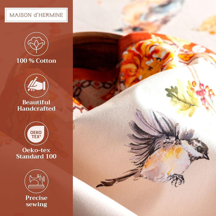 Maison d' Hermine Kelim Set mit 4 Handtüchern, weich und bequem, 100% Baumwolle, für Hochzeit, Famil