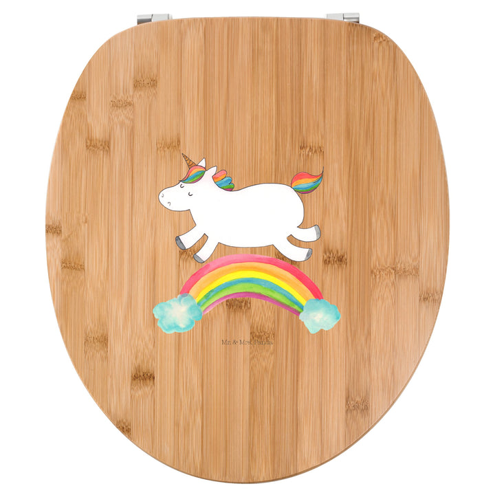 Mr. & Mrs. Panda Motiv WC Sitz Einhorn Regenbogen - Geschenk, Pegasus, Klodeckel, Einhornpower, Klob