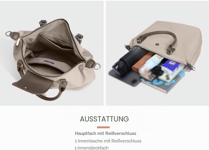 David Jones - Handtasche, Einkaufstasche, Nylon, für Damen, weiche Einkaufstasche, grosse Kapazität,