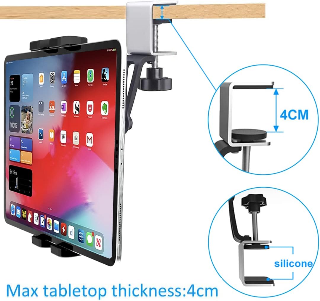 Oilcan Unterschrank Tablet Halterung Handyhalter, Küche Unterbau Tablet Halter mit Verstellbarer Met