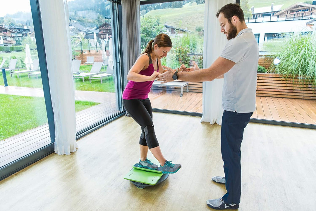 MFT Sport Disc Fitnessgerät, grün/grau, 52 x 51 x 51 cm