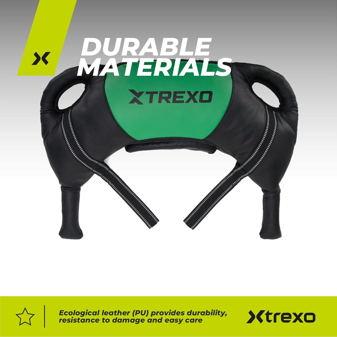 TREXO Bulgarian Exercise Bag 15 kg Krafttraining Fitness Ausdauer Perfekt für Zuhause und Fitnessstu