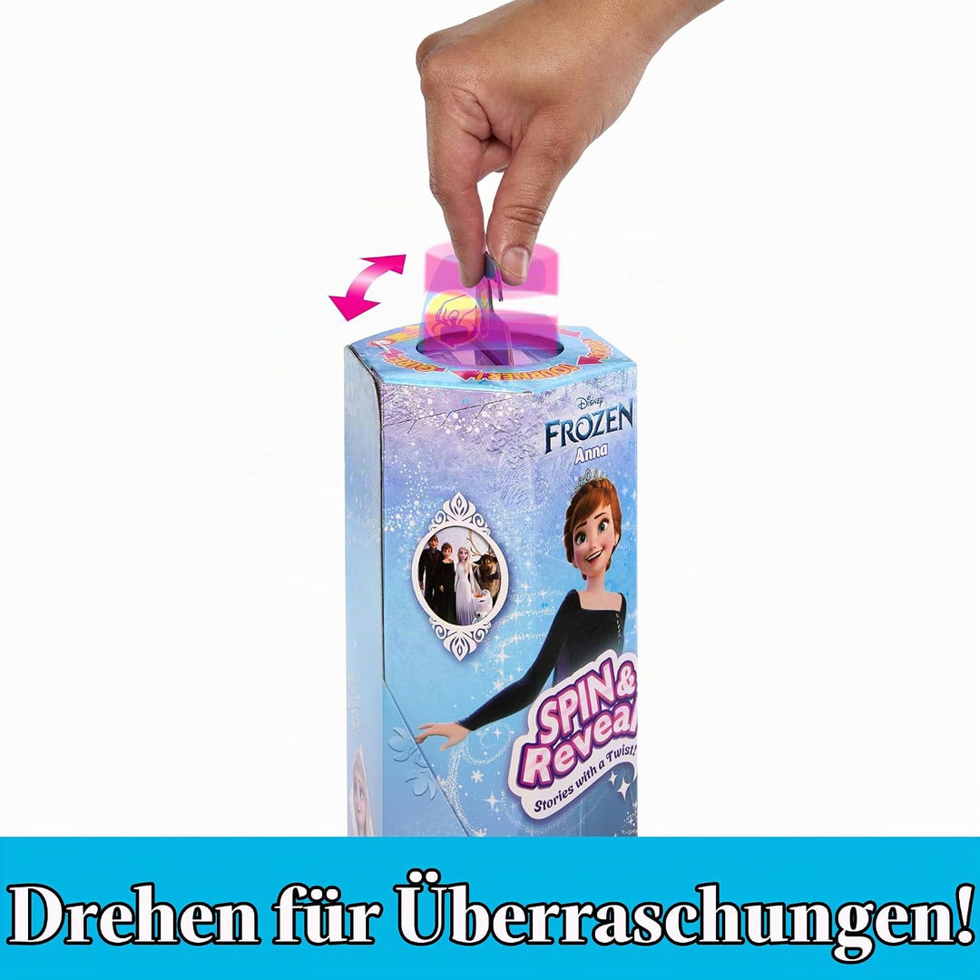 Mattel Disney Die Eiskönigin Elsa Modepuppen-Set, Spin &amp; Reveal mit 11 Überraschungen, darunter 5 Ac
