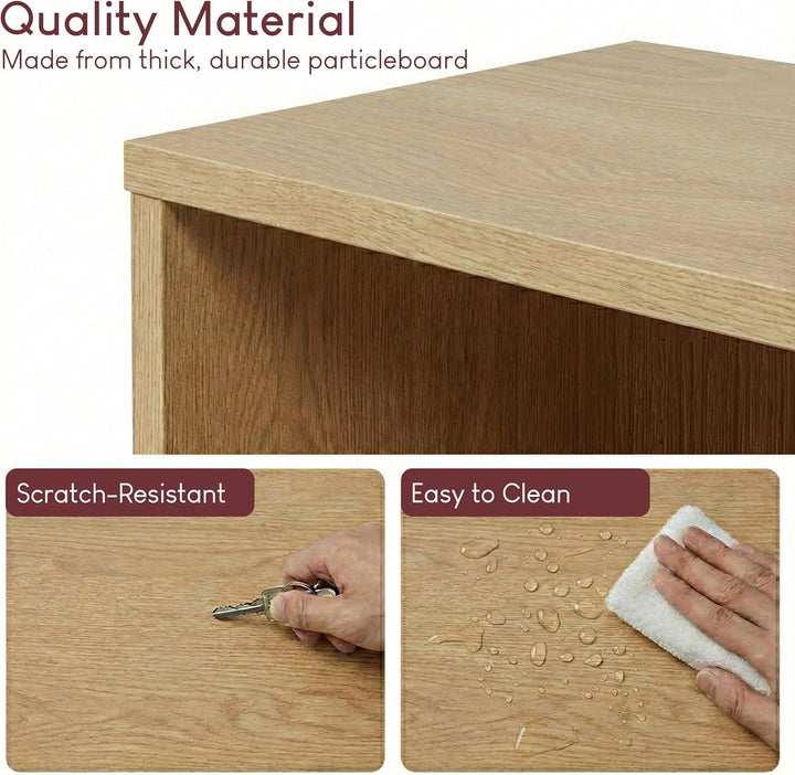 Vida Designs Oxford Bücherregal mit 3 Ebenen, würfelförmig, Eiche, Holz-Regaleinheit für Büro, Wohnz