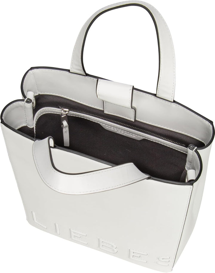 Liebeskind Damen Paperbag S OOS Tote Off White, Off White