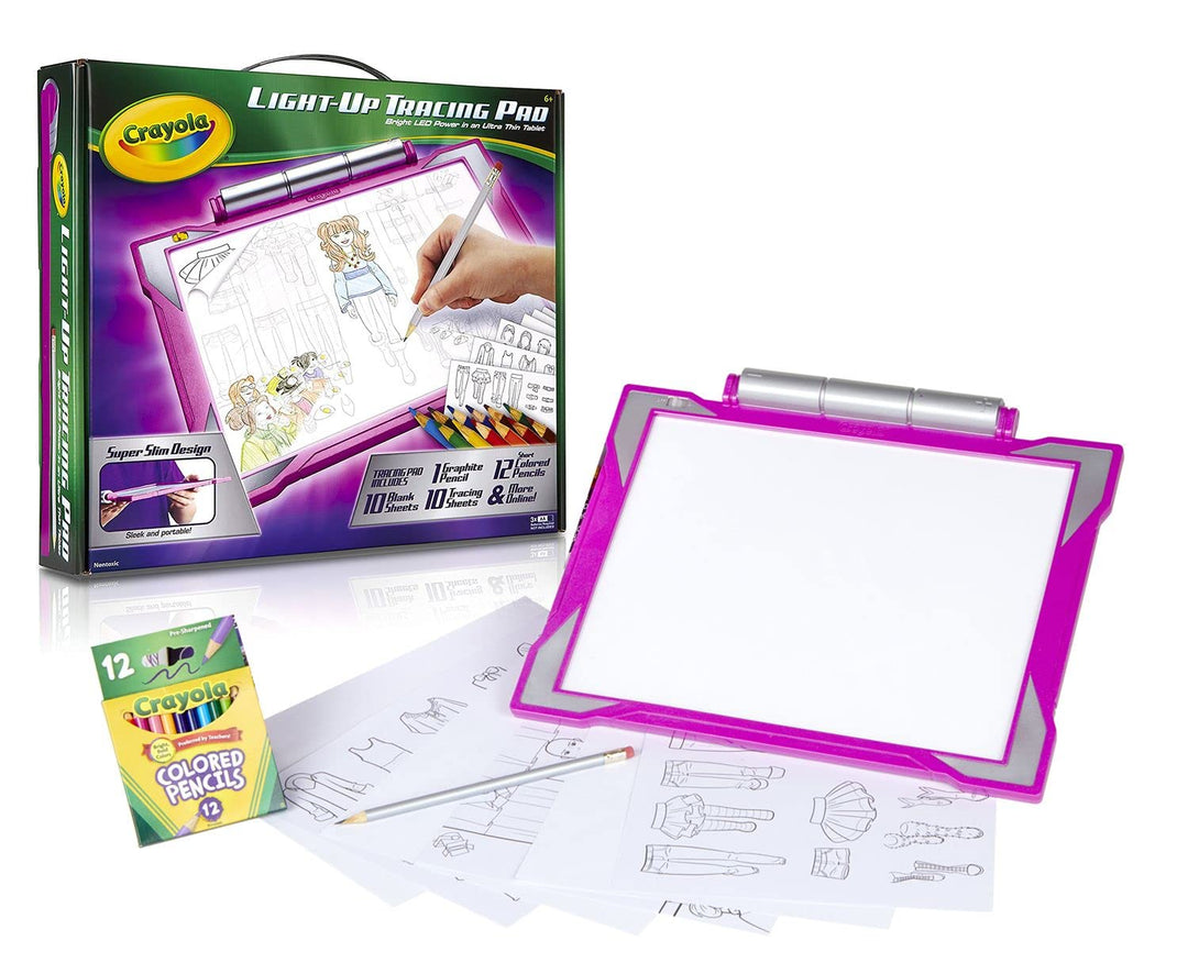 Crayola – Leuchttafel, Geschenk und Spielzeug für Kinder, Alter 6, 7, 8, 9 Rot, Rot