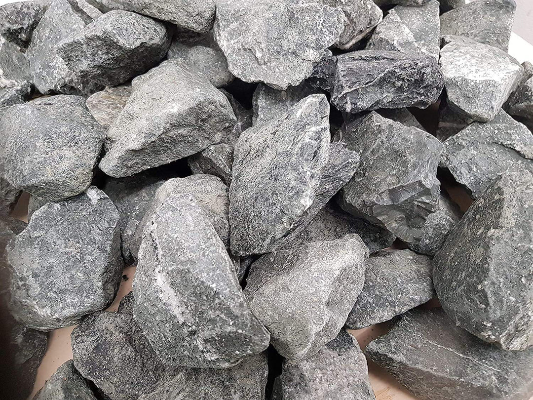 Saunasteine 50-80 mm Diabas (25kg) 0,96/kg. vorgewaschen