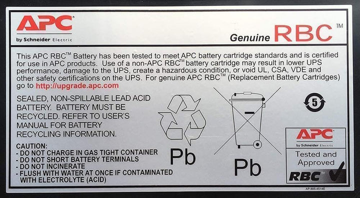 APC RBC24 - Ersatzbatterie für Unterbrechungsfreie Notstromversorgung (USV) von APC - passend für Mo