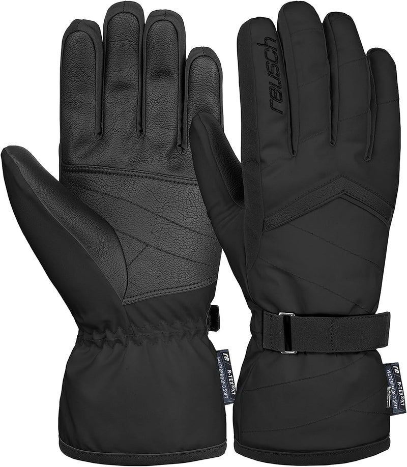 Reusch Damen Handschuhe Moni R-tex Xt Warm, Wasserdicht, Atmungsaktiv 6 Schwarz, 6 Schwarz