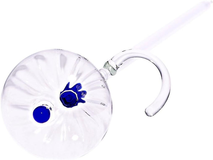 CRISTALICA Exklusiver Handgeformter Orchideenstab Rankhilfe Sparta Blau H ca. 40 cm Handgeformt in D