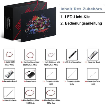 Led Licht Set für Lego 21335 Motorisierter Leuchtturm, Led Beleuchtungs Set für Lego Motorisierter L