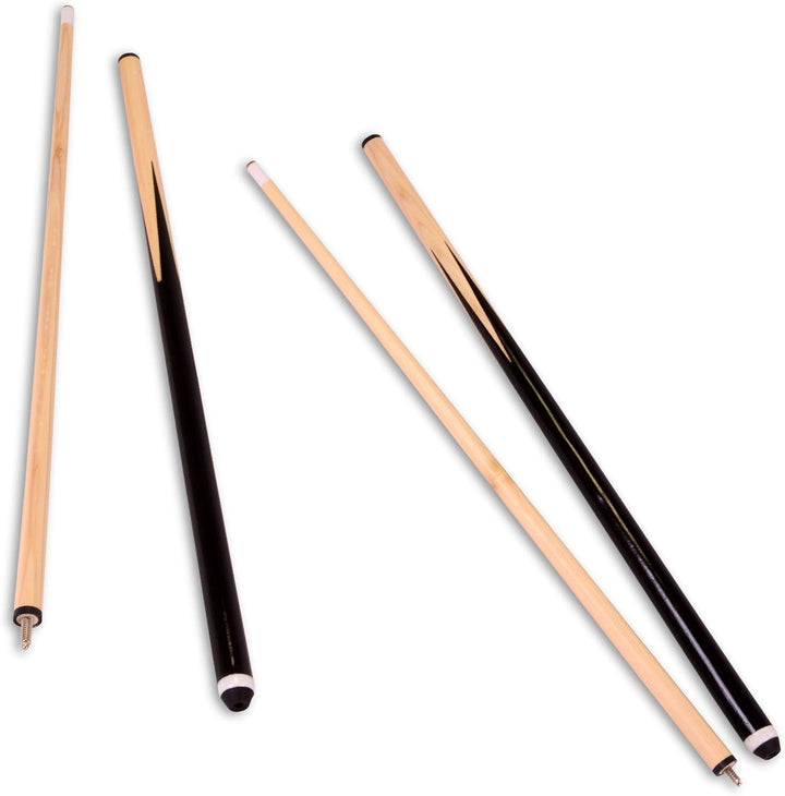 Nexos Trading 2er Set Queues für Billard Snooker Pool aus Holz je 2 teilig ca. 146cm (57 Zoll) mit G