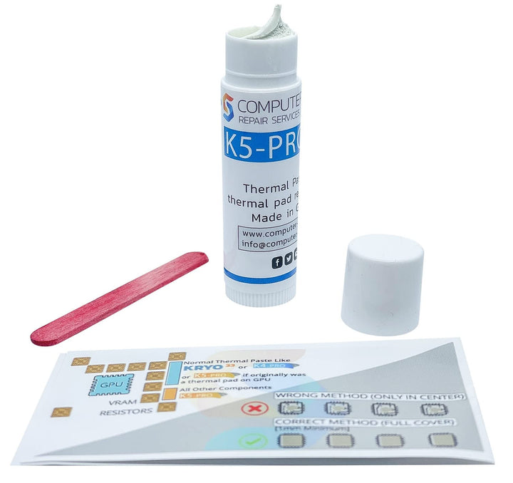 K5 PRO 10g viskose Wärmeleitpaste für Wärmeleitpads Ersatzflüssigkeit Wärmeleitpaste Kompatibel mit