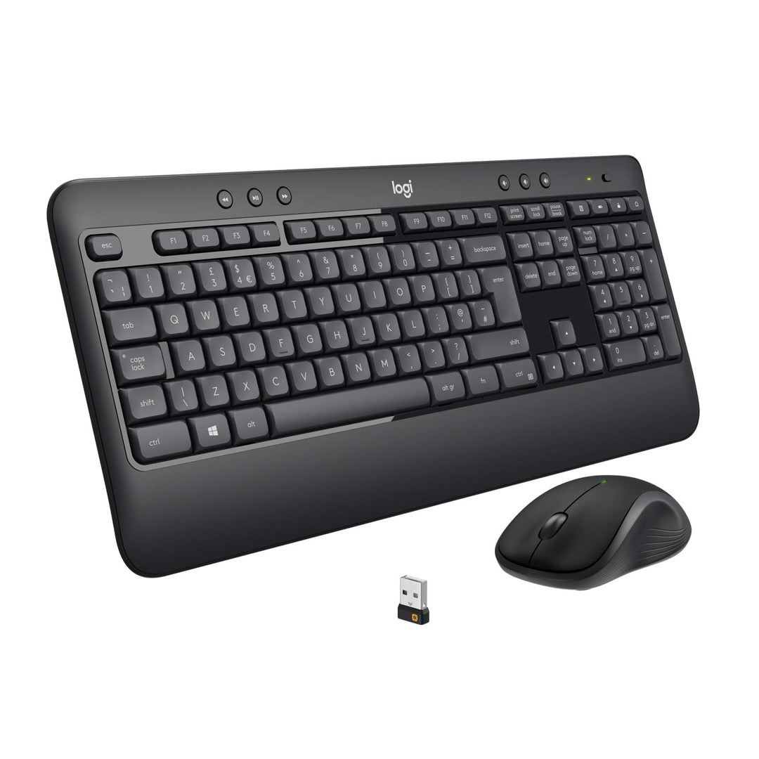 Logitech MK540 Advanced Kabellose Tastatur und Maus Combo für Windows, Spanisches QWERTY-Layout - Sc