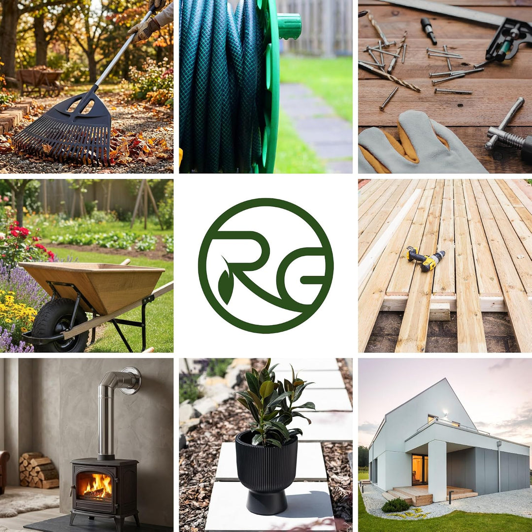 rg-vertrieb Edelstahl Kaminrohr Ø 120 mm (Länge: 500mm) – Ofenrohr Abgasrohr Säurebeständig 1.4404 –