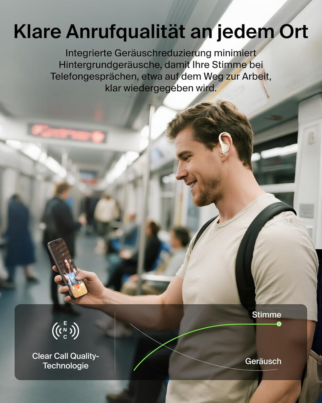 Belkin SoundForm ActiveFit In Ear Kopfhörer Kabellos Bluetooth mit Mikrofon, Schnellladen mit USB-C,
