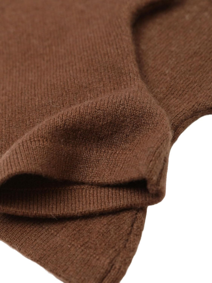 Prettystern Kaschmir-Wolle Damen Pulswärmer fingerlose Handschuhe Hand-Stulpen, 19 cm X 10 cm Kaffee
