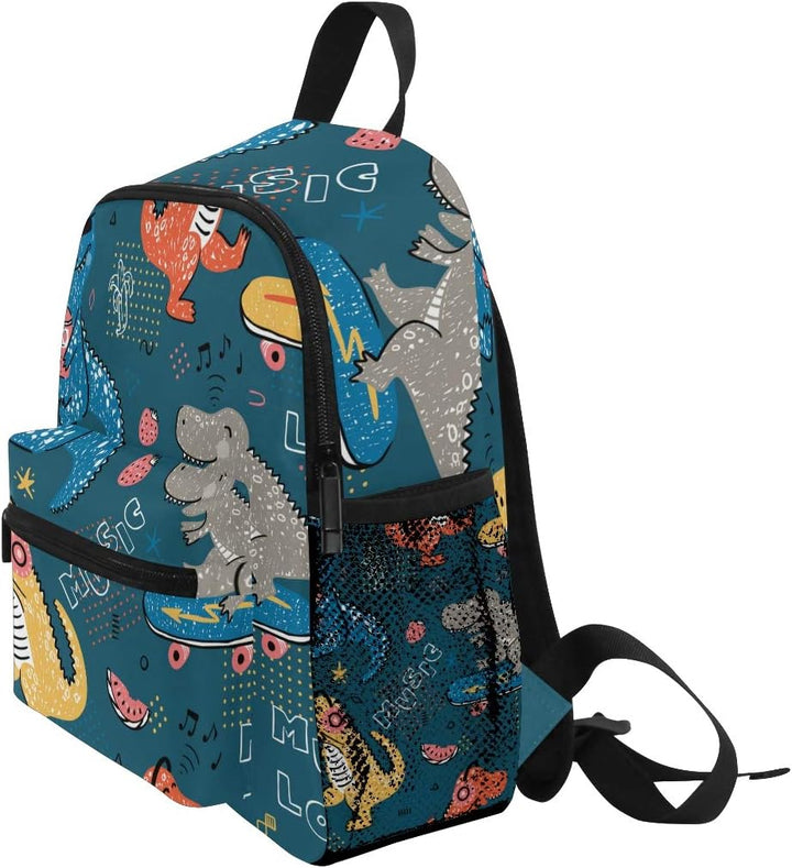 Kinderrucksack Süsse T-Rex Dinosaurier Kindergarten Vorschul Tasche für Kleinkinder Mädchen Jungen