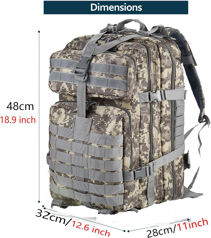 50L Strapazierfähiger Nylon Wasserdichter Angeln Jagdrucksack Outdoor Militär Rucksäcke Taktische Sp
