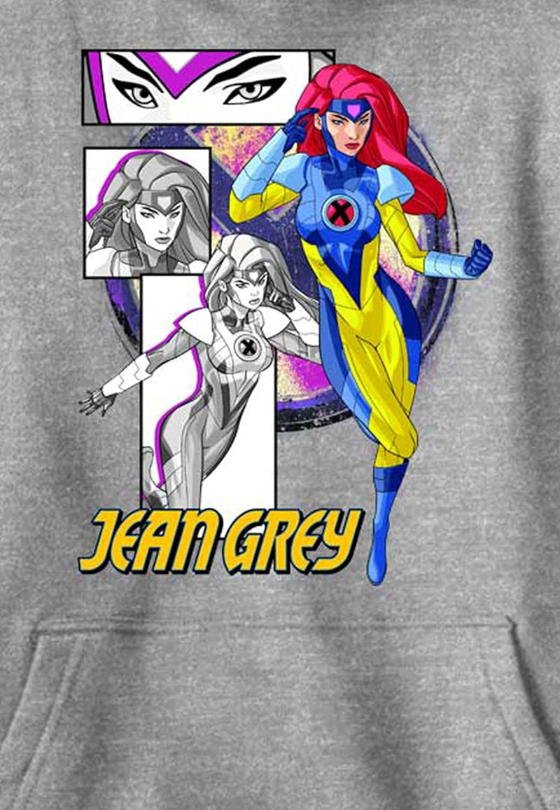 Marvel Jungen X-men Jean Grey Panels Hoodie, Athletisch Heather, XL
