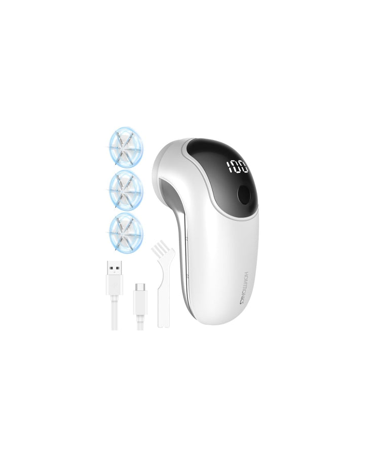 Fusselrasierer Elektrisch, Homtronics Fusselentferner, USB Aufladung, 3 Höheneinstellungen, LED-Anze