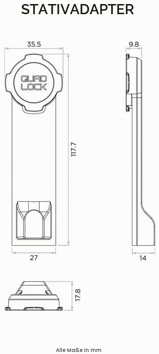 Quad Lock Stativadapter